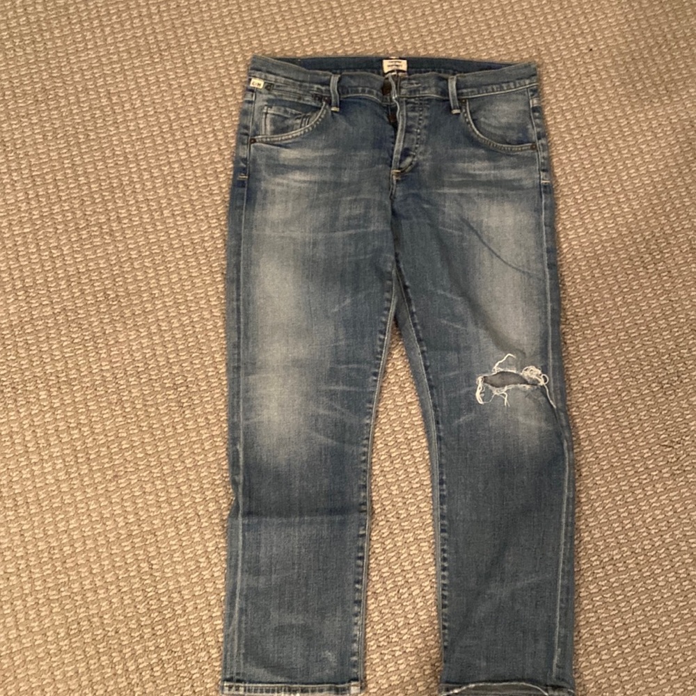 Citizens of Humanity boyfriend jeans size 28.  Slim cut.